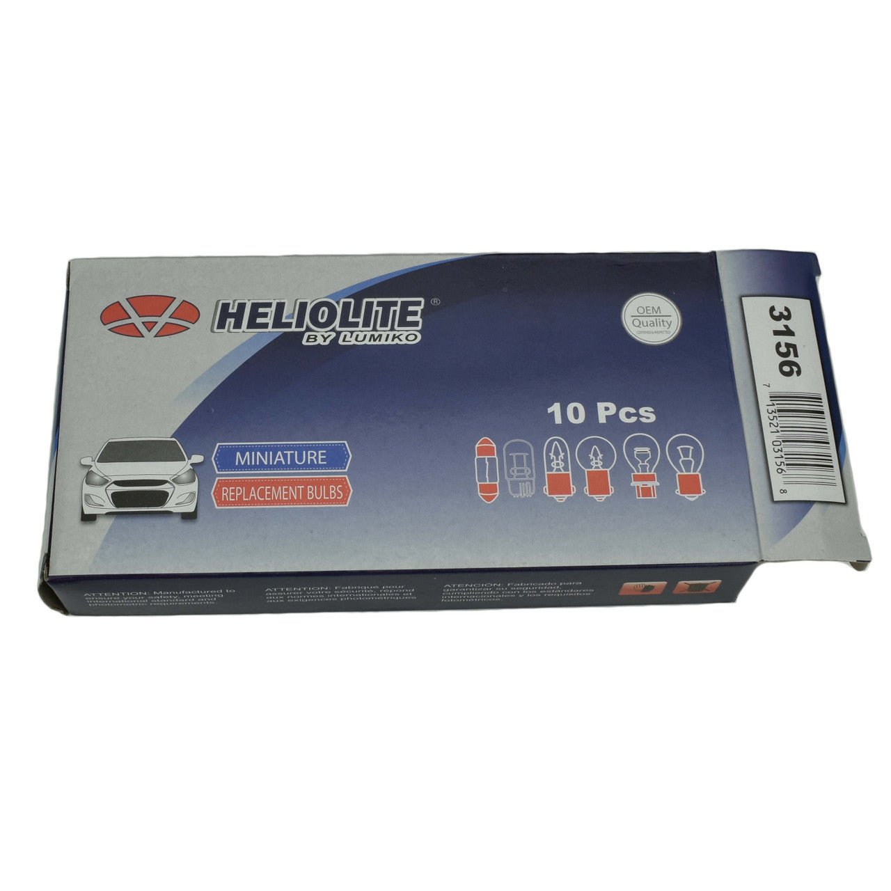 3156 Light Bulb - Plastic Wedge 12v 27w - Buy Auto Supply - Box