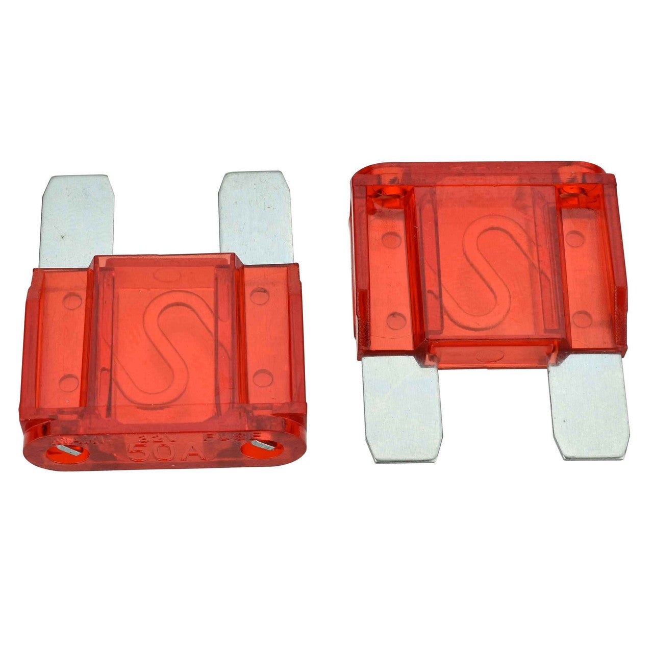 MAXI Fuse, 50 Amp - Fast Acting blade style fuse. For use in Automotive, Boat, RV and Low-Voltage Electrical Systems.