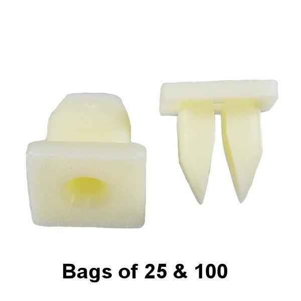 Screw Grommet 12mm - Nylon Nut - #10 Screw - Square Hole