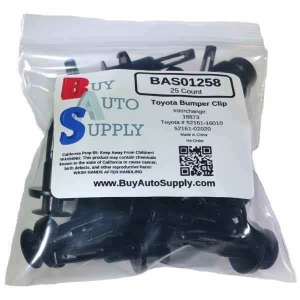 Bag of 25 Toyota Bumper Retainer Push Clip