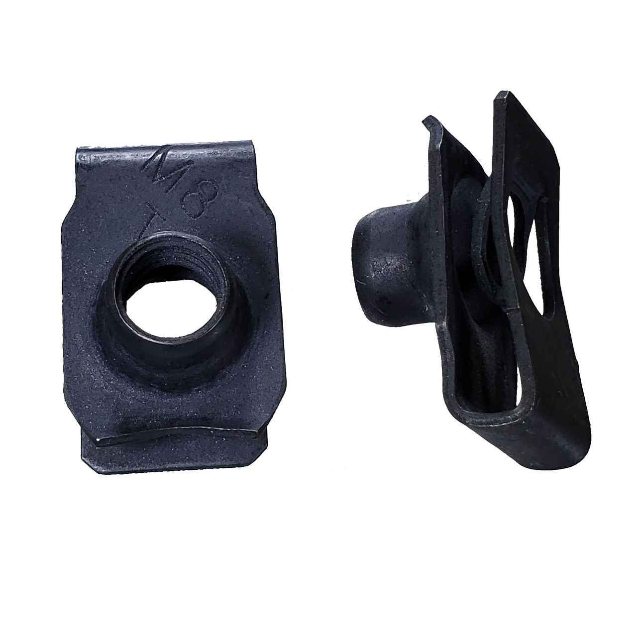 Metric Extruded U Nut "Short" M8-1.25 - Interchanges: Dorman 700-528, 45819, Auveco 11629, Car-Pak 76-4317, Disco 5560, W&E 5902