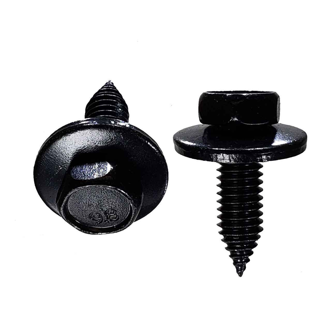 Self Tapping Bolt M6-1.0x20mm with 17mm loose washer - Interchanges: Dorman 700-250, 45594, 964-017 / Auveco 12693 / Car-Pak 84-5793 / Disco 5684 / W&E 5947 / GM 11502941, 11506174