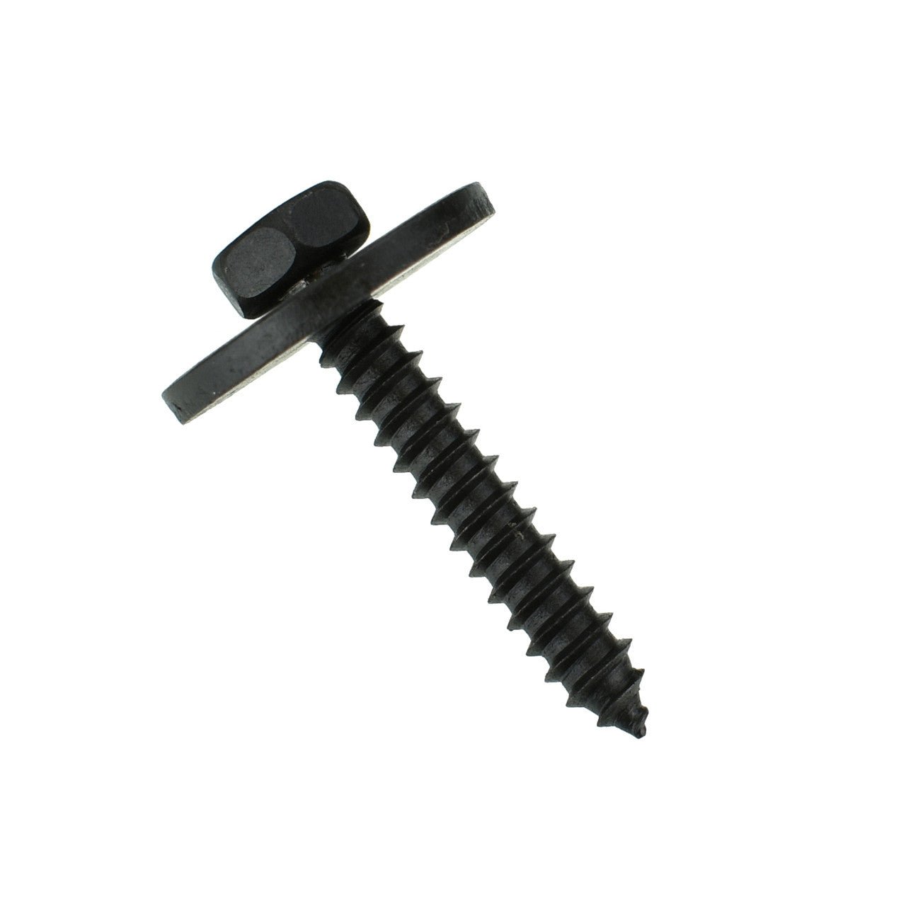 Loose Washer Black Finish Sheet Metal Screw - M4.2 - 25mm long