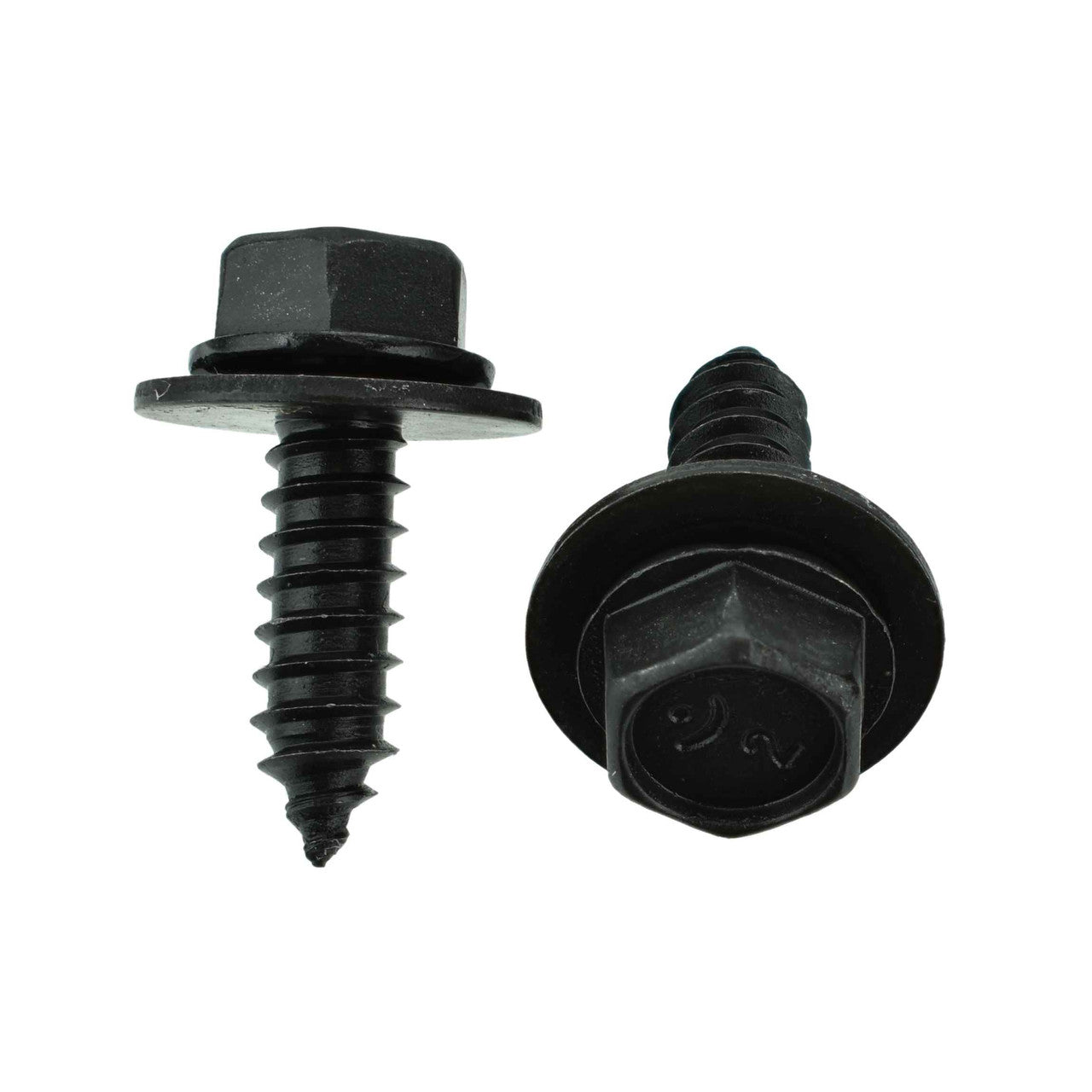 Black Hex Head Screw - 6.3-1.81 x 20mm - 17mm Loose Washer  - Interchanges: Disco 5950 / Auveco 12351 / GM 11505022