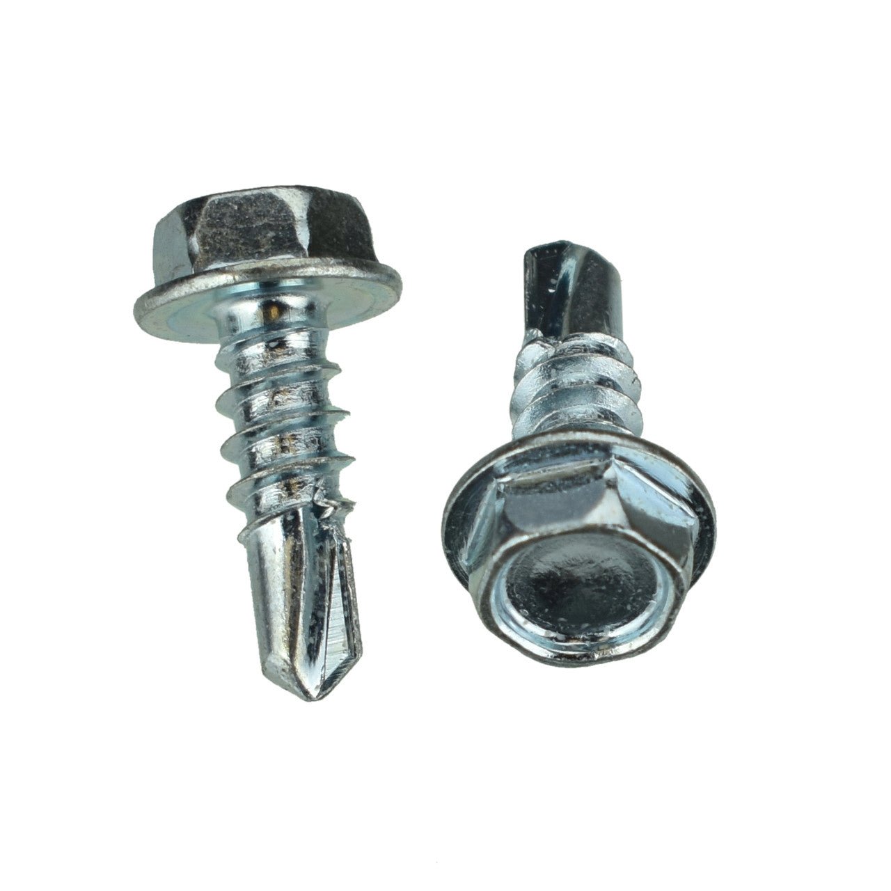 Zinc Hex Tek Screw - #8 x 1/2"