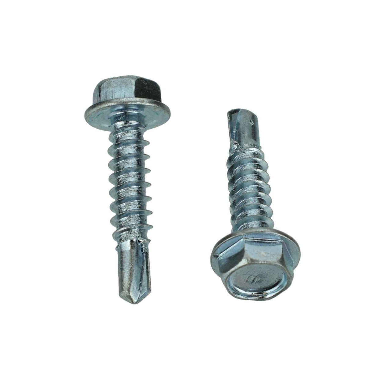 BAS02595 - Zinc Hex Tek Screw - #8 x 1" - 1/4" Hex Head