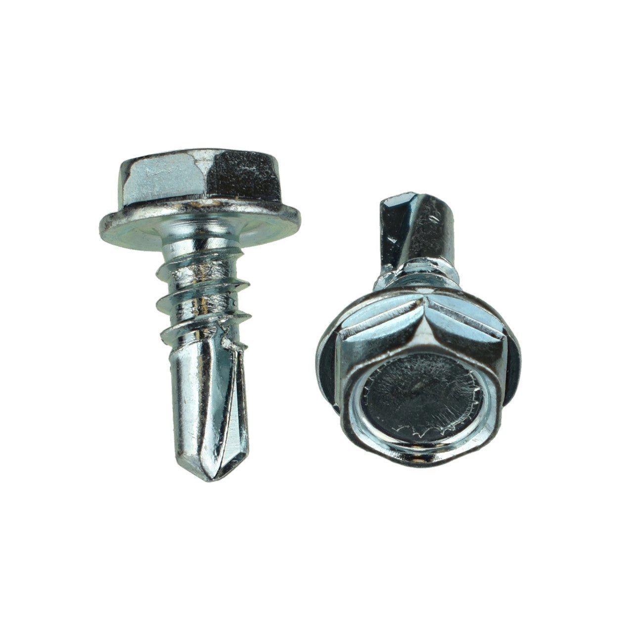 Zinc Hex Tek Screw - #10 x 1/2"