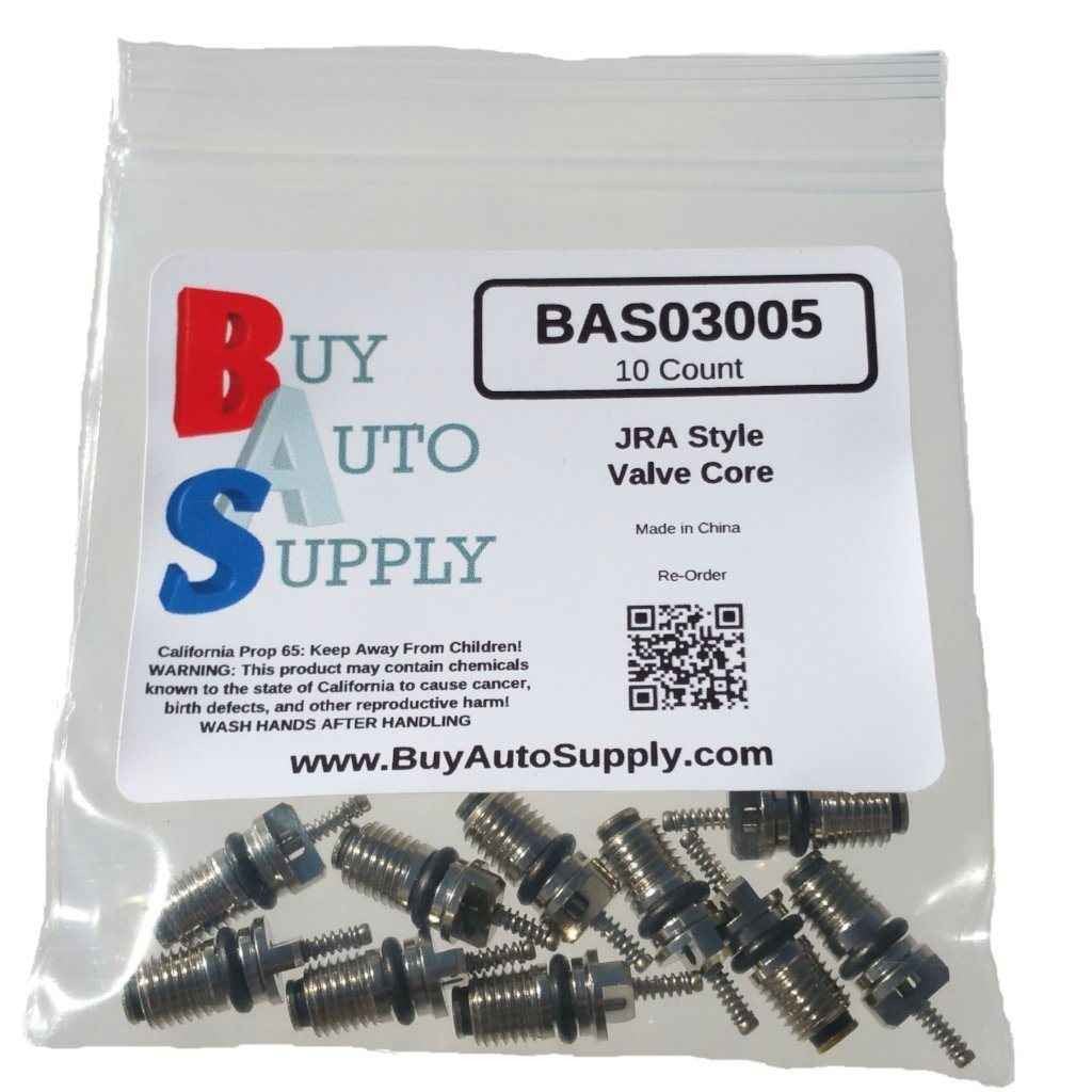 Bag of 10 JRA A/C Valve Core - BAS03005 - Interchange - 409914, FJC-2674, 59347, Delco 15-75234, MT0059