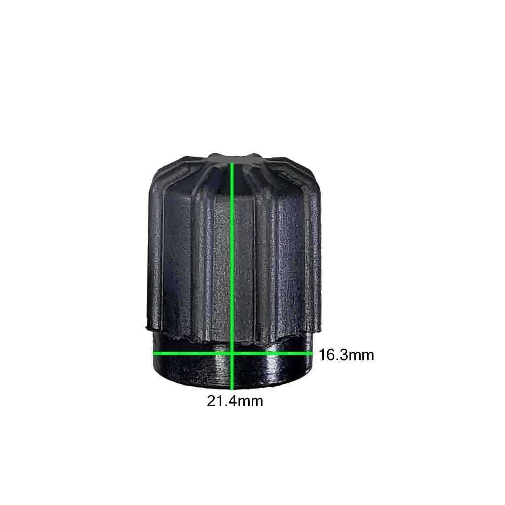 Measurements on Black AC Service Cap M8x1.0