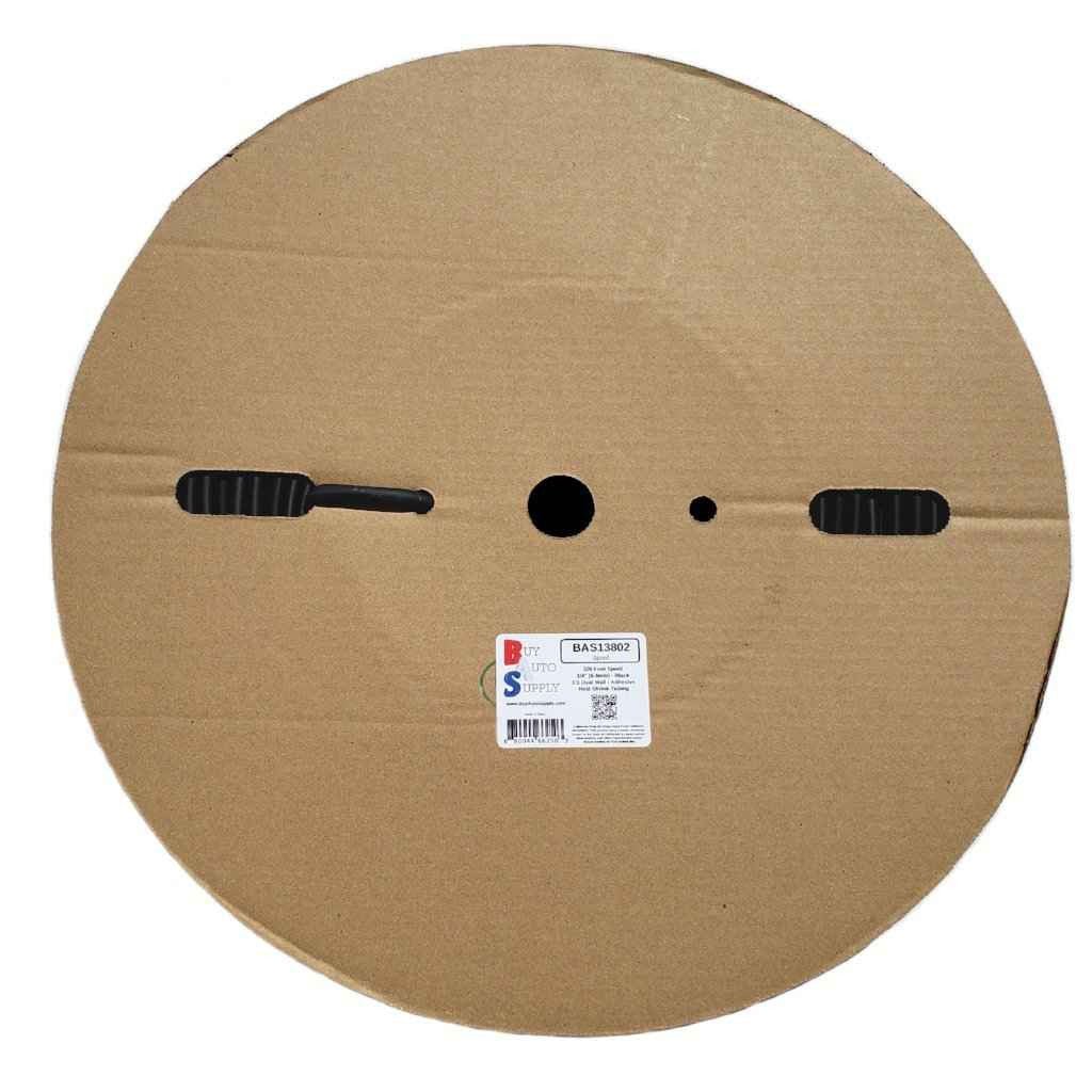 328 Ft Roll Of 3:1 Adhesive Lined Heat Shrink Tubing - 1/4" ID, Dual Wall, Black