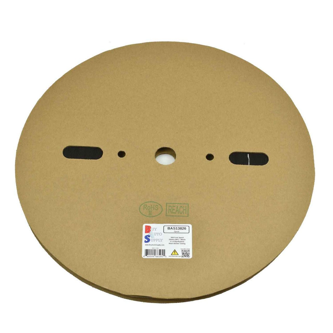 Roll of 10mm - 2:1 Heat Shrink Tube - Black 328 Foot (100 Meters) Wholesale Bulk Roll Pricing