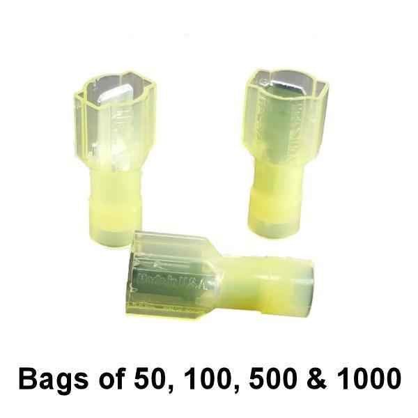 Yellow Male Quick Connect Terminal (Nylon - Wire 12-10 – Buy Auto