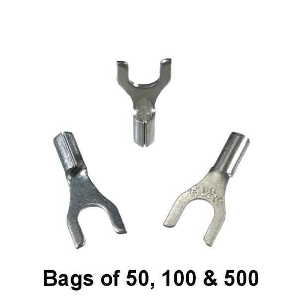 Non Insulated Fork Terminal (#8 Stud) 22-18