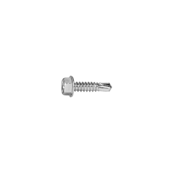 BAS02976 - Zinc Hex Tek Screw - #14 x 1" - 3/8" Hex