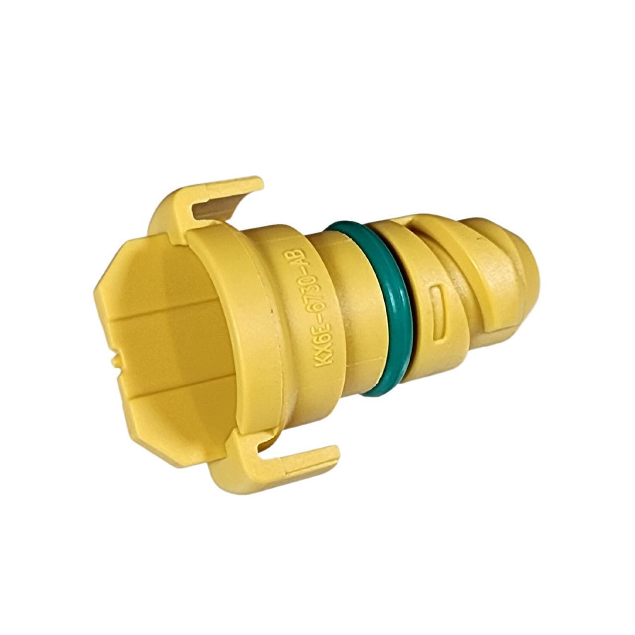 BAS03741 - Ford Style Wing Yellow Plastic Drain Plug - Interchanges: Ford KX6Z-6730-B, KX6Z6730B