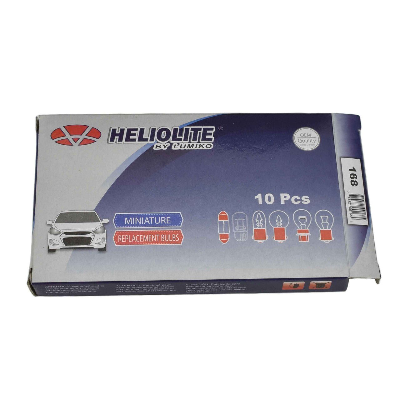 168 Light Bulb - 14v 4.9w - W2.1x9.5d - Buy Auto Supply - Box