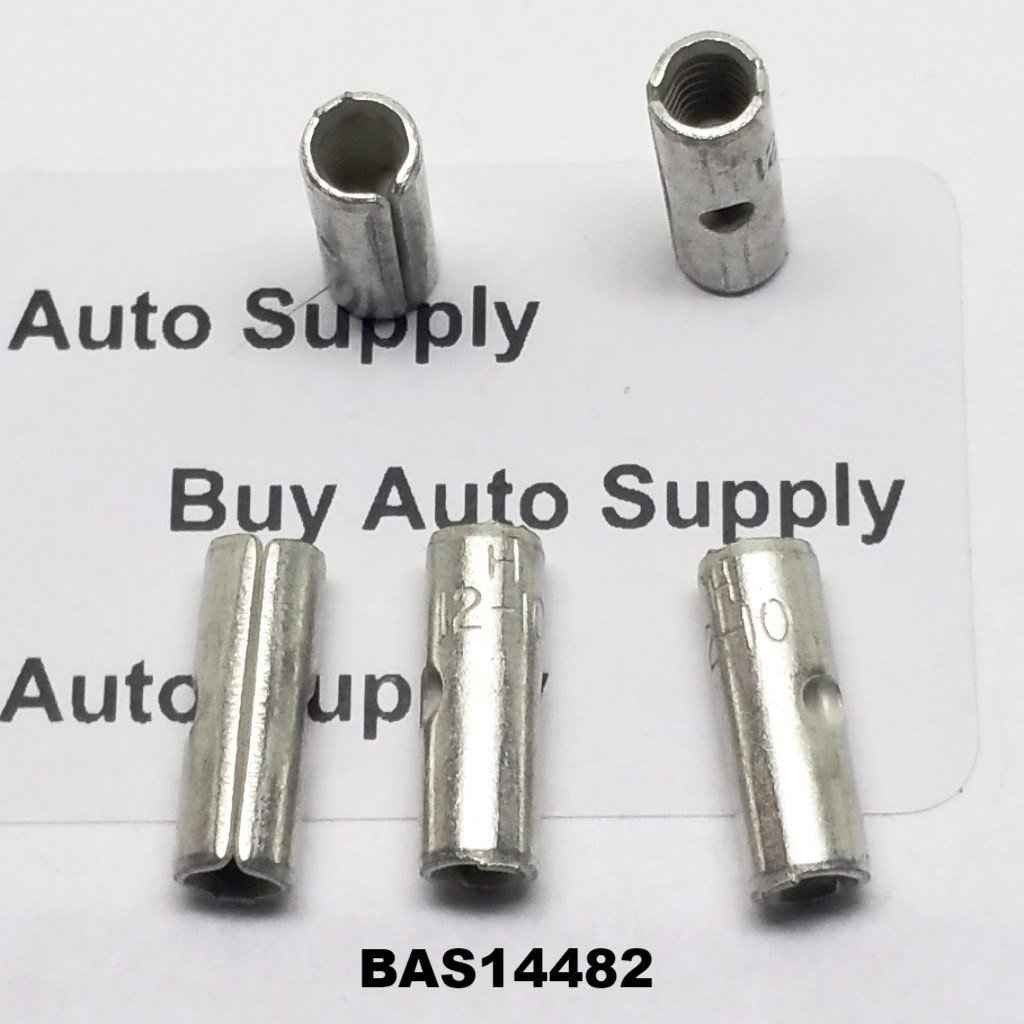 12-10 Non-Insulated Butt Connector - Made in USA- BAS14482
