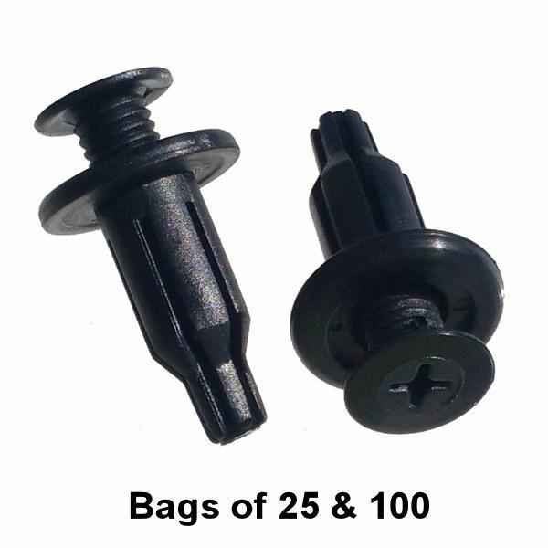 Honda Bumper Push Retainer - Interchange: Auveco 18119 Honda 91502-SP0-003