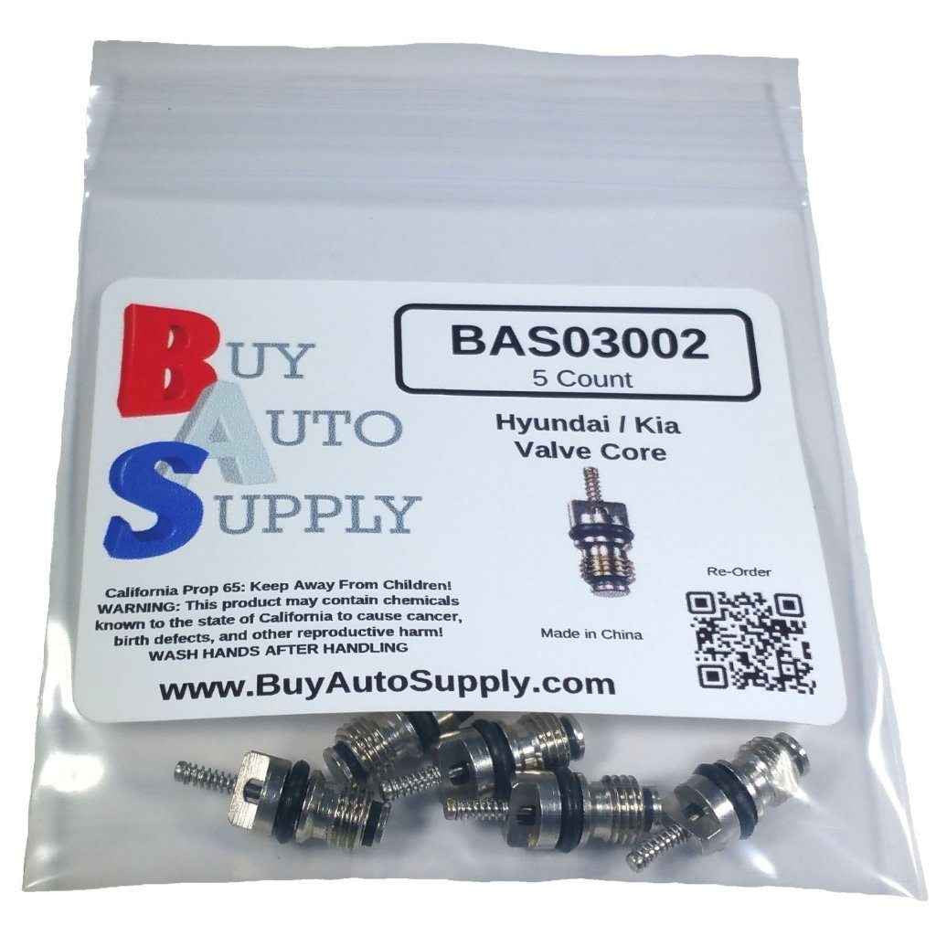 Bag of 5 Hyundai, Kia AC Valve Core R134A - Interchanges: 978122230