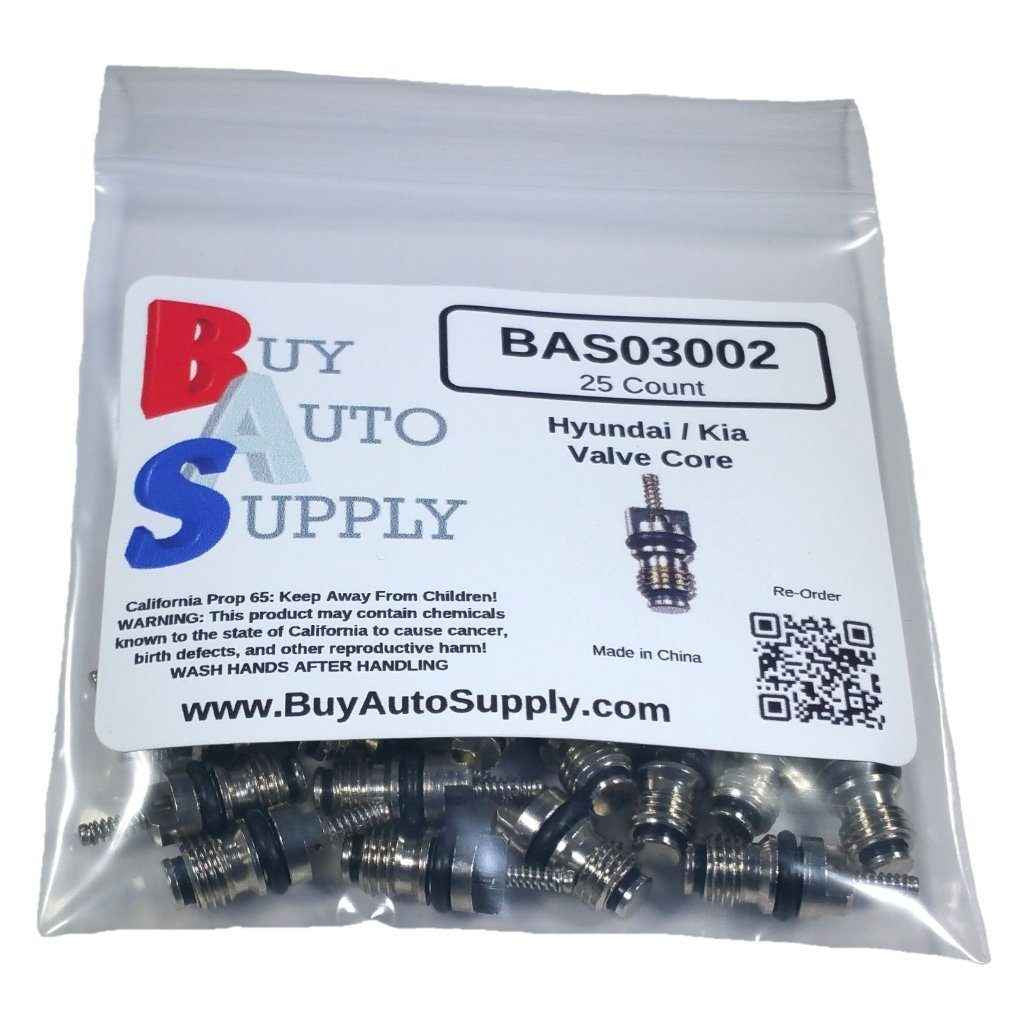 Bag of 25 Hyundai, Kia AC Charge Valve Core R134A - Interchanges: 978122230