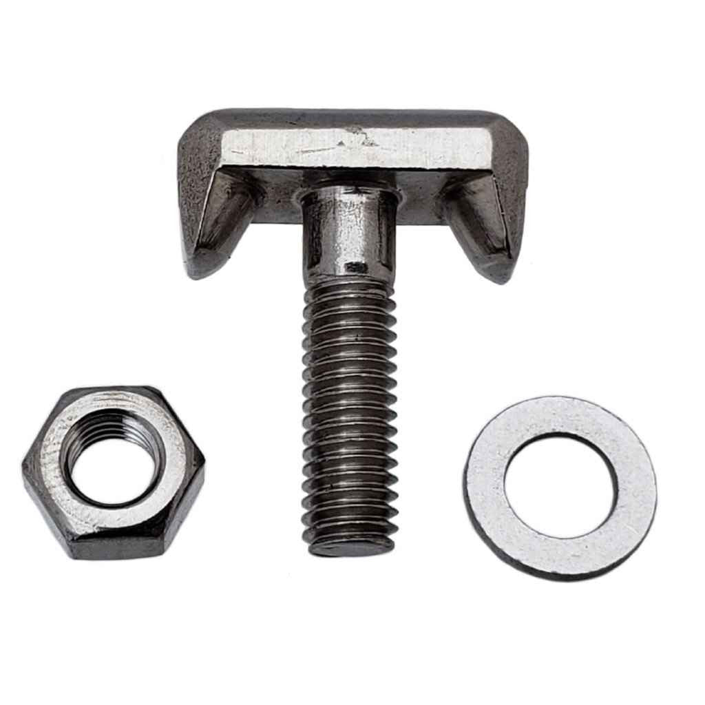 Battery Terminal T-Bolt stainless steel, Interchanges: Dorman 64740 GM 19116852, Audi VW 6X0-915-138, BMW 61128373946