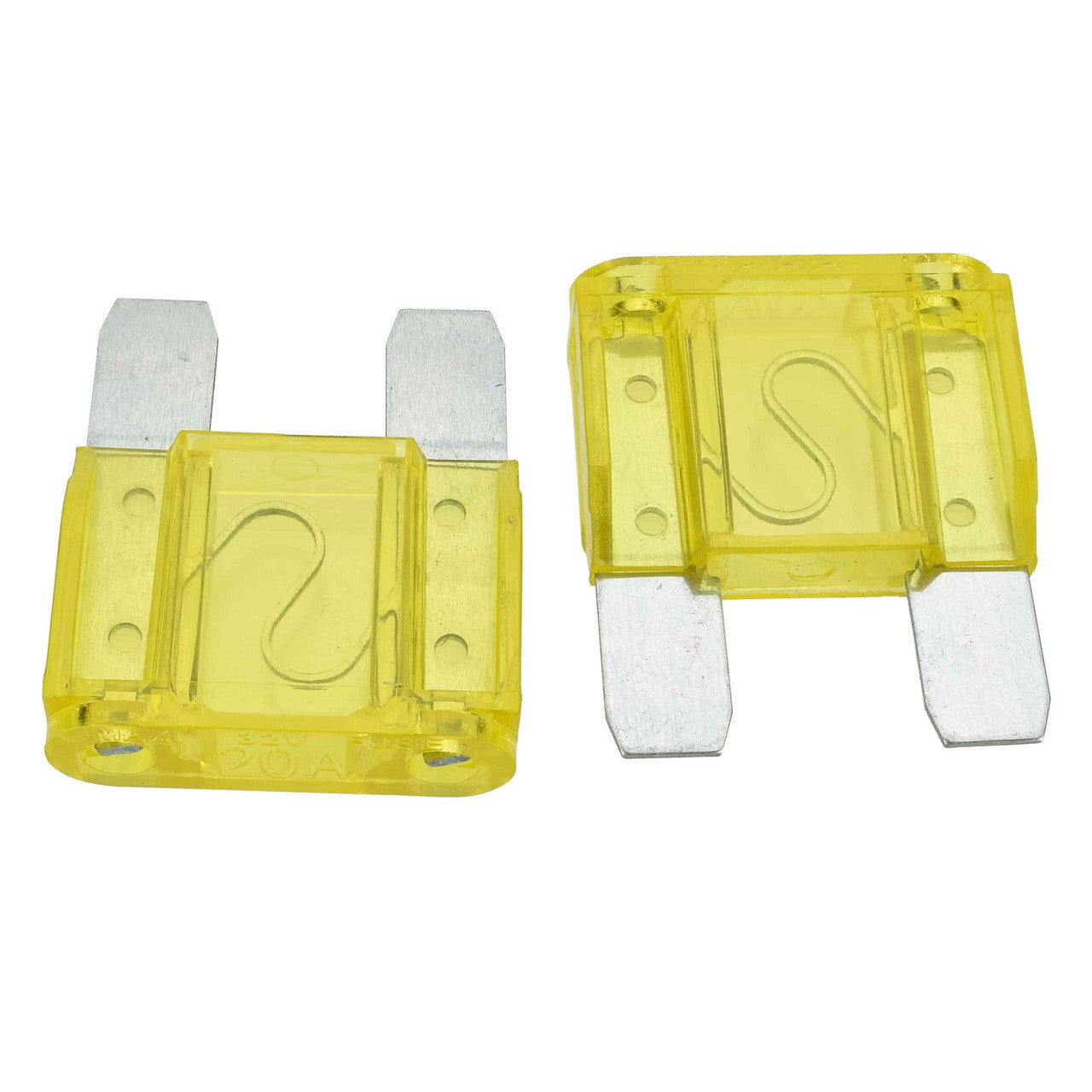 MAXI Fuse, 20 Amp - Fast Acting blade style fuse. For use in Automotive, Boat, RV and Low-Voltage Electrical Systems. 