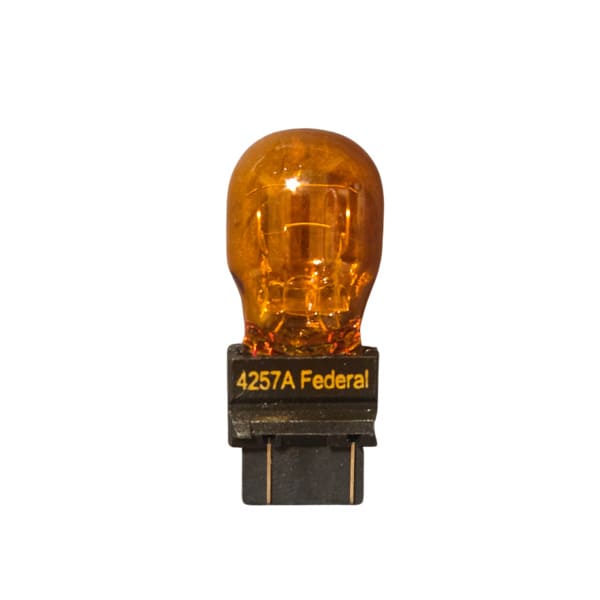 4257A Amber Light Bulb - Wedge 12.8v 29/8w