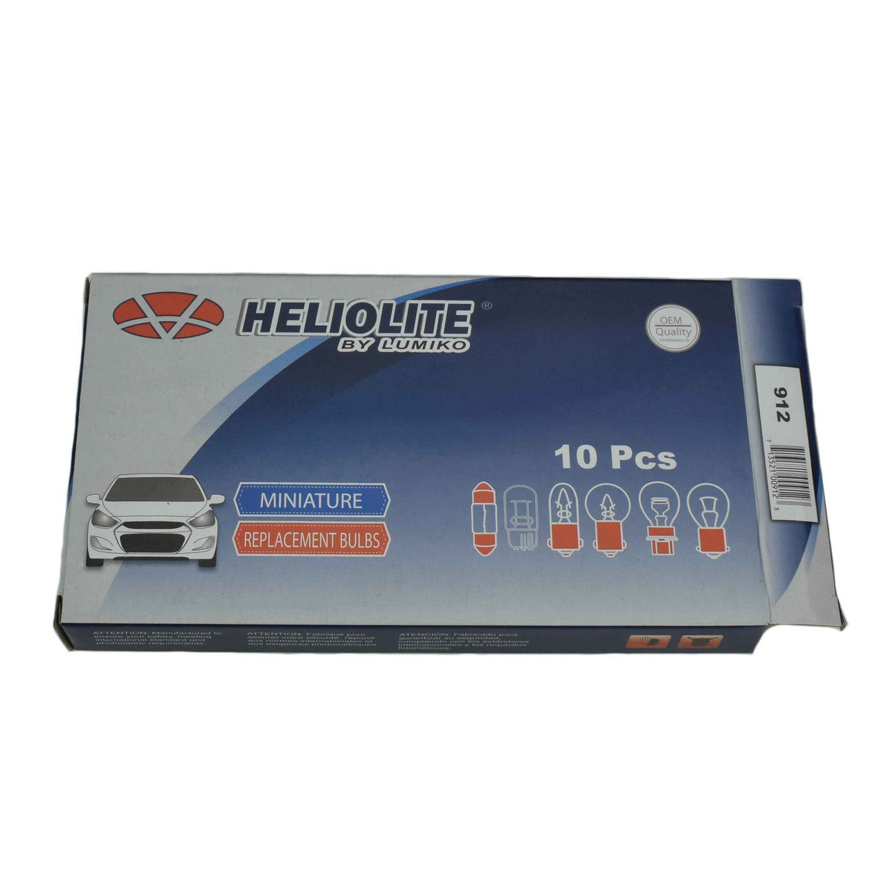 912 Light Bulb - 12v 13w - W2.1x9.5d