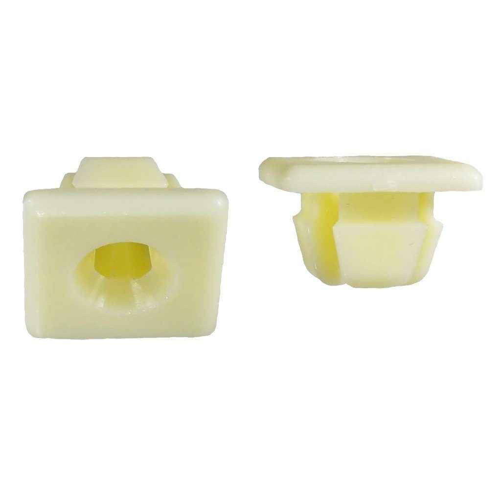 License Plate Plastic Nut - Square 5/16 Hole takes a #14 Screw