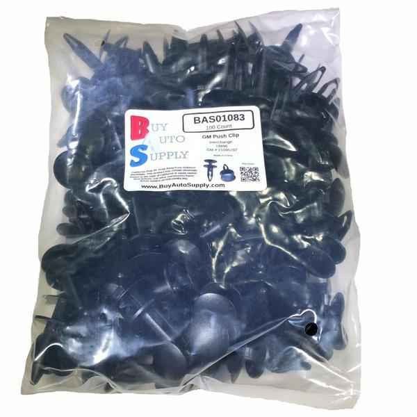 Large Bag of 100 GM Bumper Push Retainer Clips