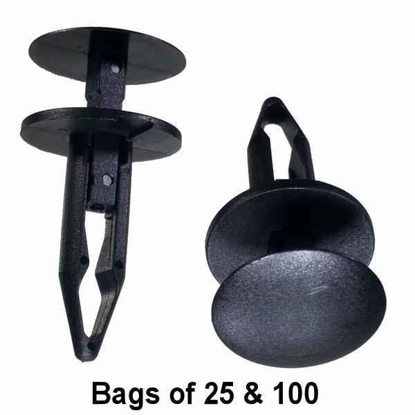 GM Bumper Push Retainer Clips - Interchange: Auveco 18896 GM 21095797