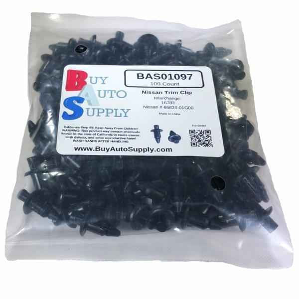 Large Bag of 100 Nissan / Honda Trim Push Retainer Clips