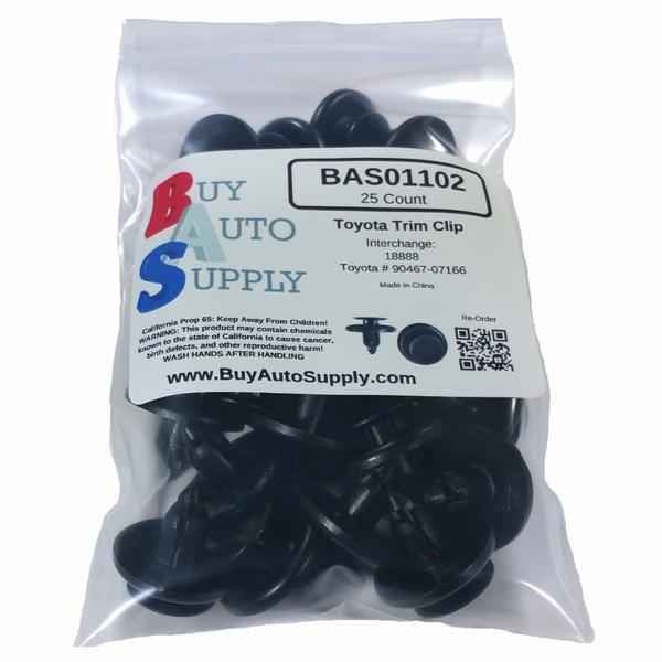 Bag of 25 Toyota Push Trim Retainer Clips
