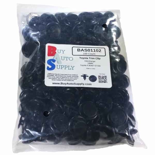 Large Bag of 100 Toyota Push Trim Retainer Clips