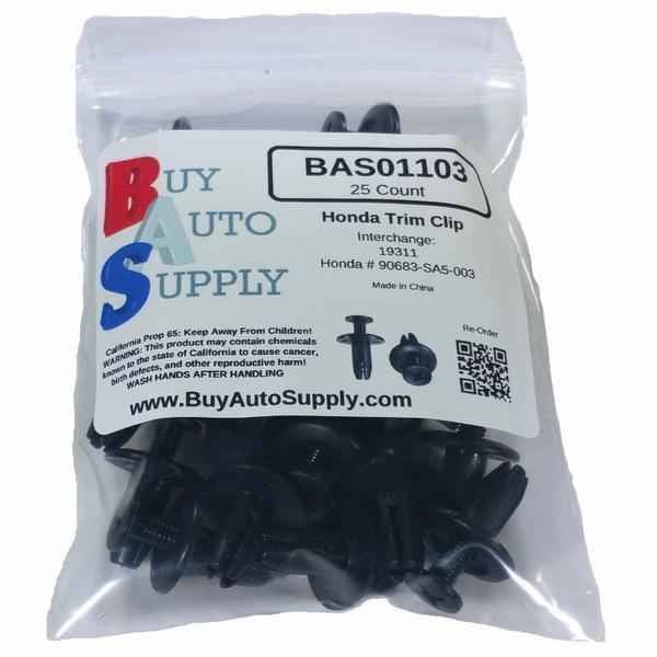 Bag of 25 Honda Fender Liner Retainer Clips
