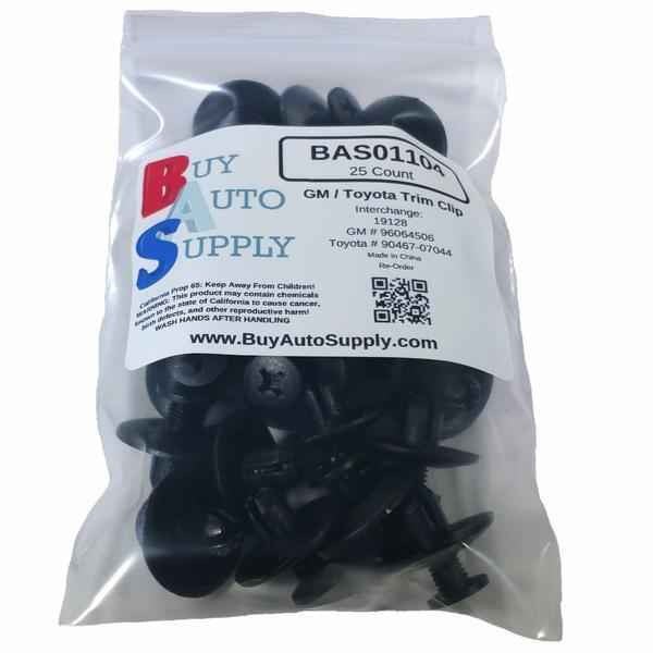 Bag of 25 GM / Toyota Trim Push Retainer Clips - 9046707044