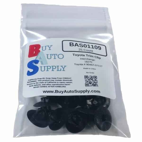 Bag of 25 Toyota / Lexus Trim Push Retainer Clips