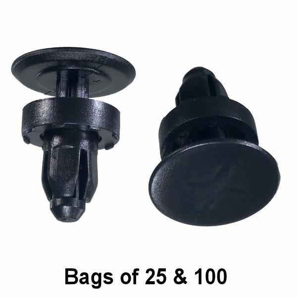 Honda Cowl Panel Push Retainer Clips - Interchange: Auveco 18165 Honda 91508-SR3-000