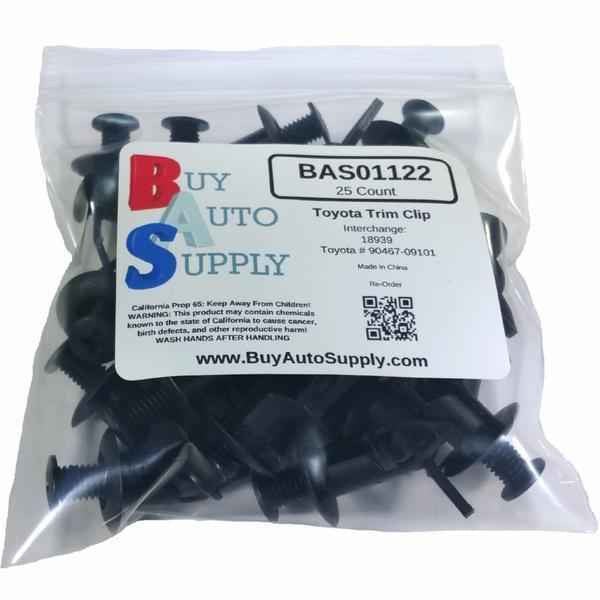 Bag of 25 Toyota / Lexus Bumper Push Retainer Clips