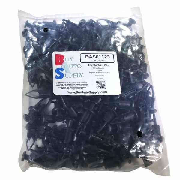 Large Bag of 100 Toyota / Lexus Trim Clips - Interchanges: 90467-09093