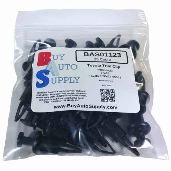 Bag of 25 Toyota / Lexus Trim Retainer Clips- Interchanges: 90467-09093