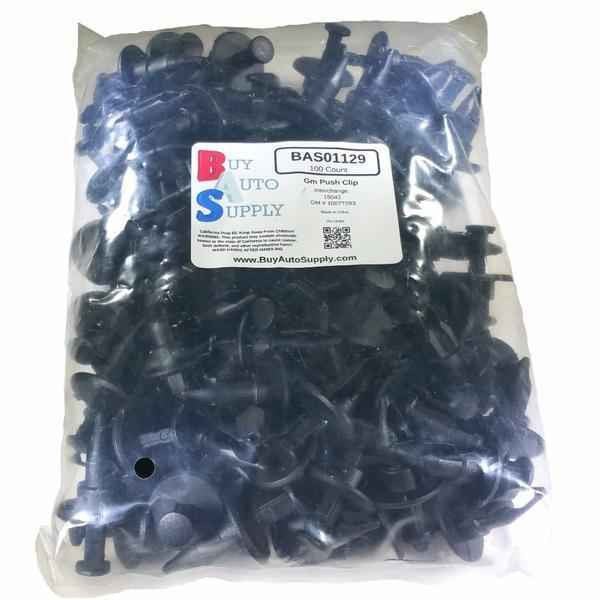Bag of 100 GM Bumper Push Retainer Clips