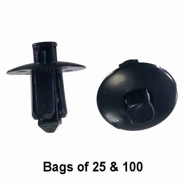 Nissan / Infinity Bumper Cover Push Retainer Clips - Interchange: Auveco 17347 Nissan 01553-06721