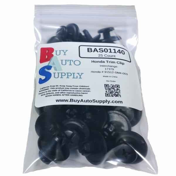 Bag of 25 Honda Splash Shield Retainer Clips