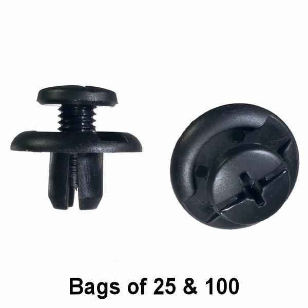 Honda Splash Shield Retainer Clips - Interchange: Auveco 17379 Honda 91512-SM4-003