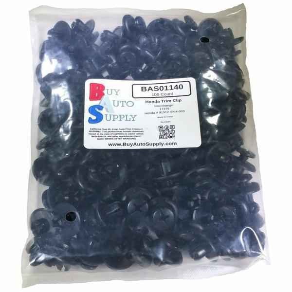 Large Bag of 100 Honda Splash Shield Retainer Clips