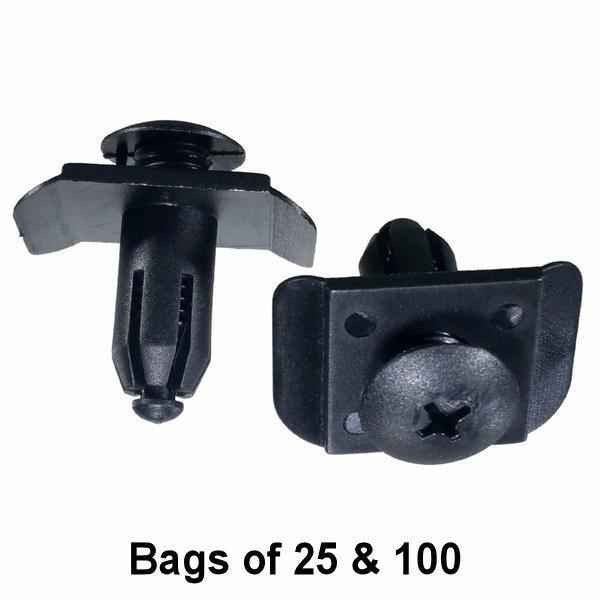 Mazda / Nissan Trim Retainer Clips - Interchange: Auveco 16843 Mazda BF82-50-233 Nissan 01553-01393