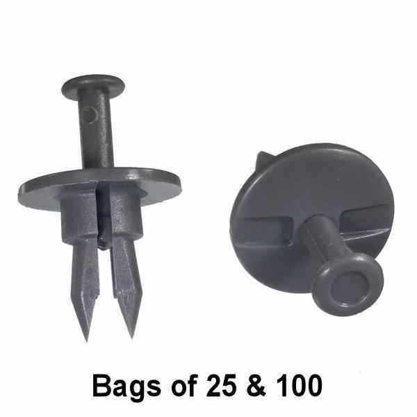 GM Bumper Push Retainer Clips - Interchange: Auveco 12756, Dorman 700-571 700571, GM 5973996