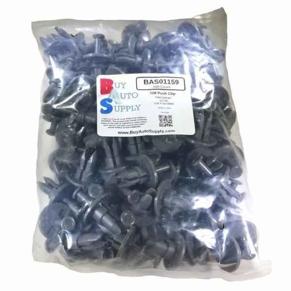 Large Bag of 100 GM Bumper Push Retainer Clips