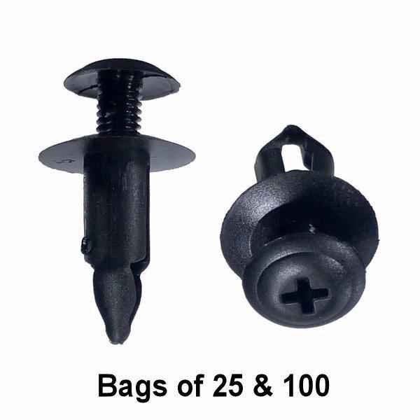 Nissan Push Retainer Clips - Interchange: Auveco 16859 Nissan 6686001W01